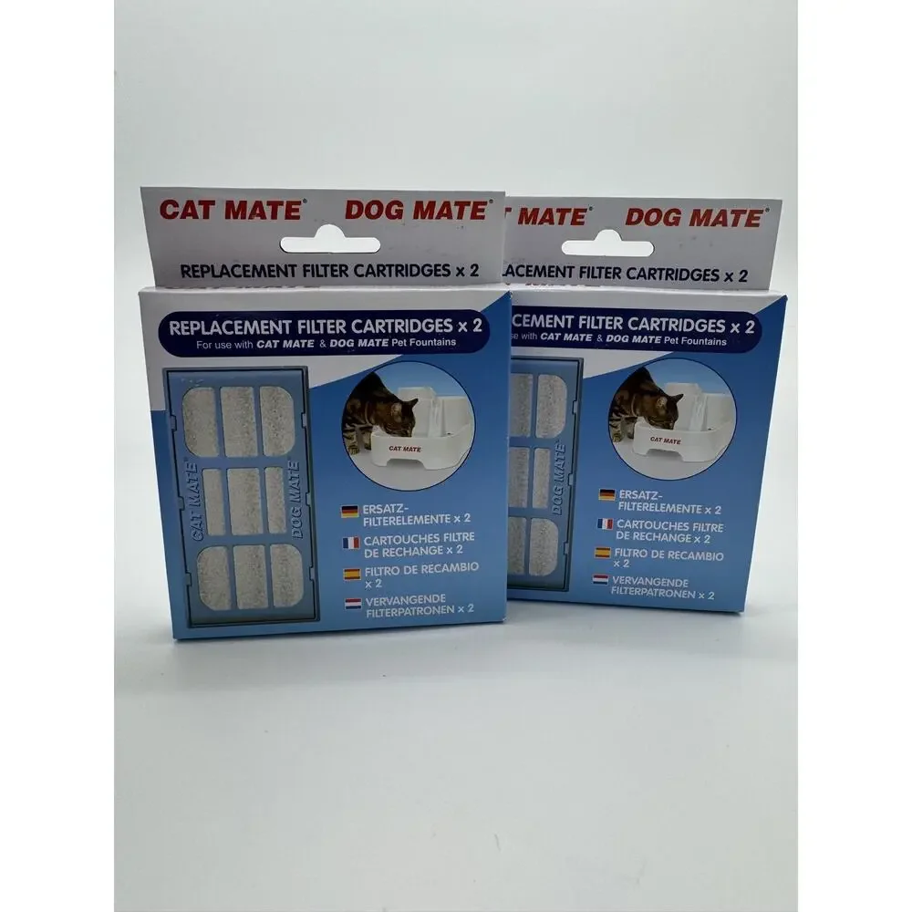 Lot 4 PetMate Genuine OEM Filter Cartridges Cat Mate and Dog Mate Fountains NEW